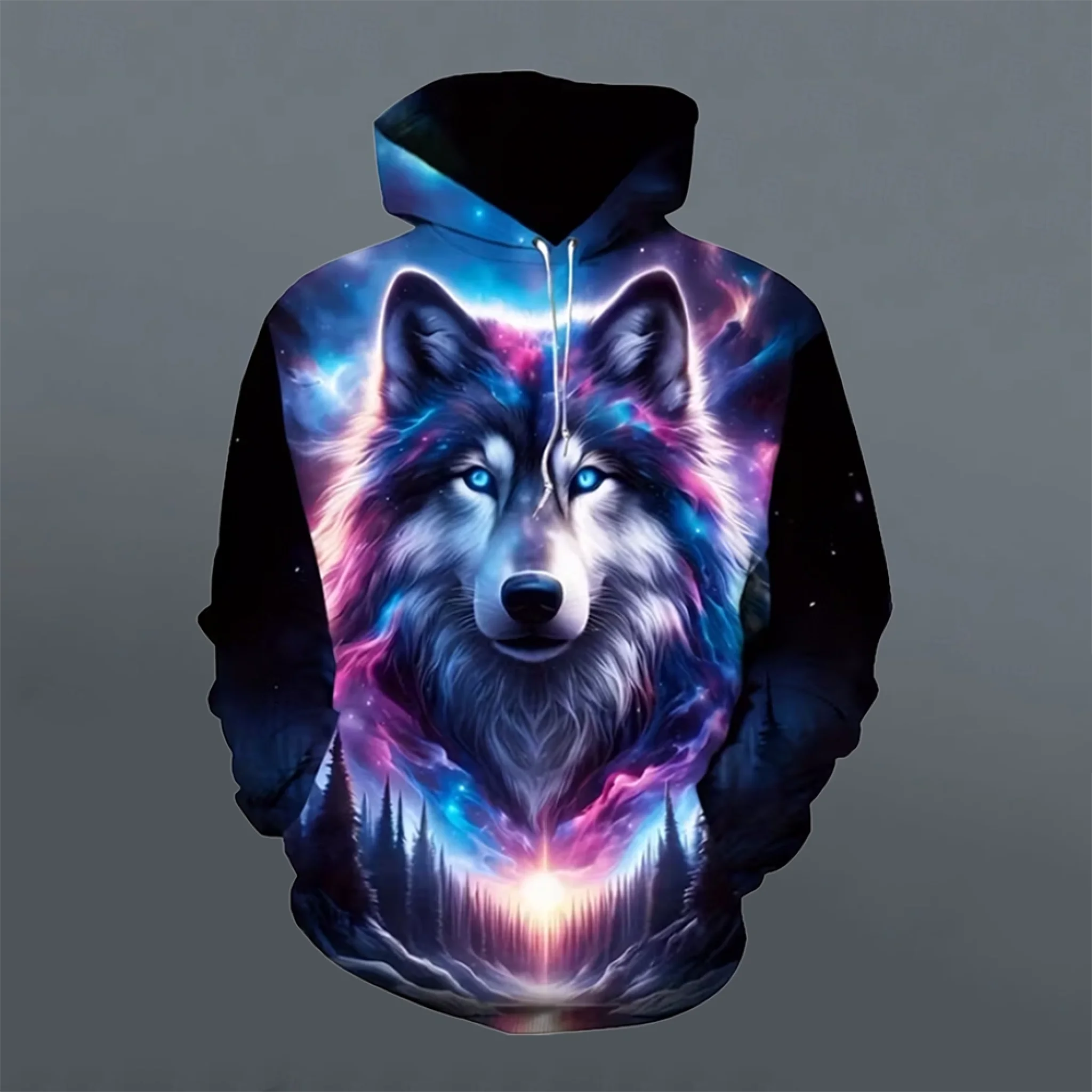 Forest Wolf Customized Clothing - Mythical Creature Theme Unisex Hoodie - Gift For Wolf Lovers