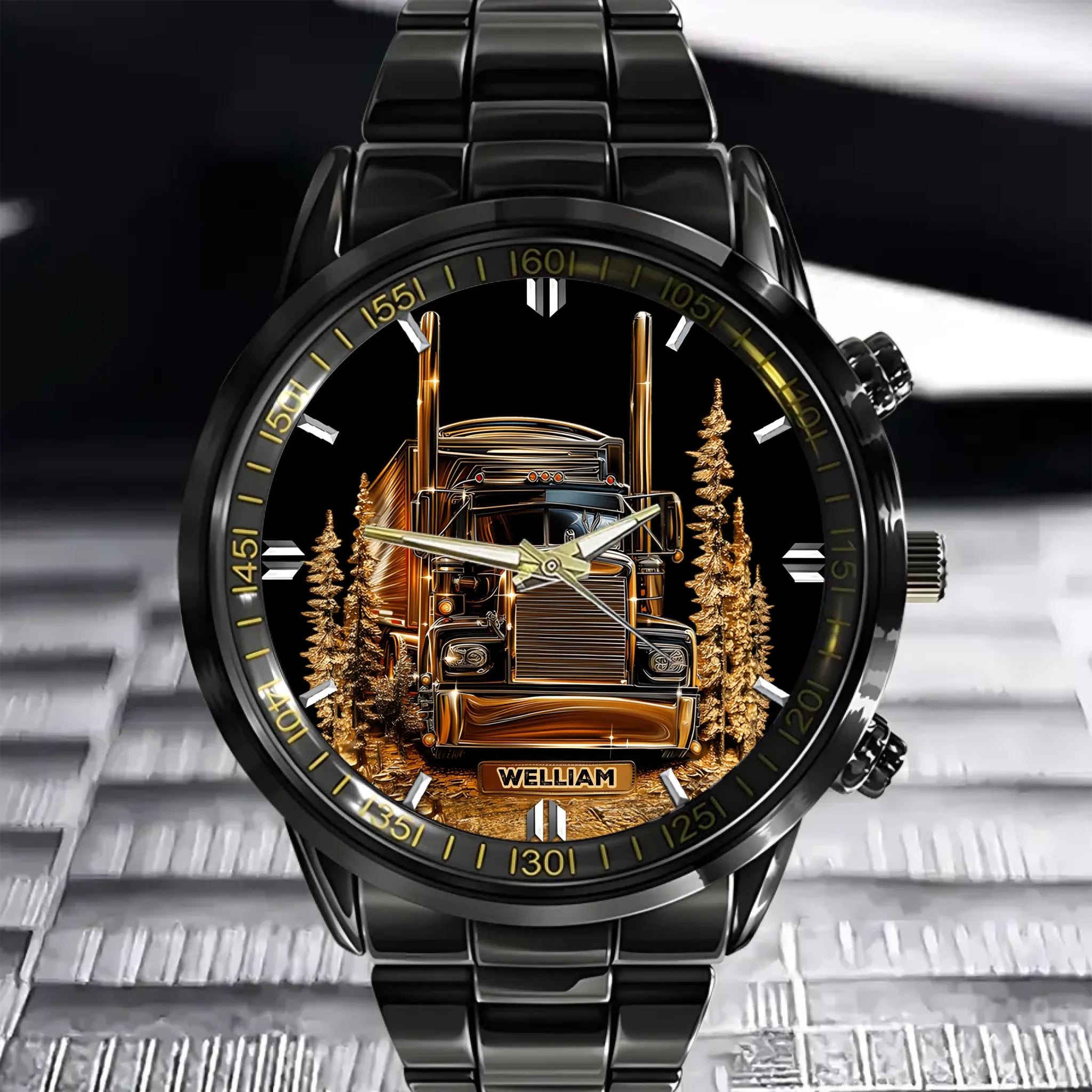 Best Truck Driver Customized Watch - Personalized Name Watch - Memorial Gift for Truck Driver