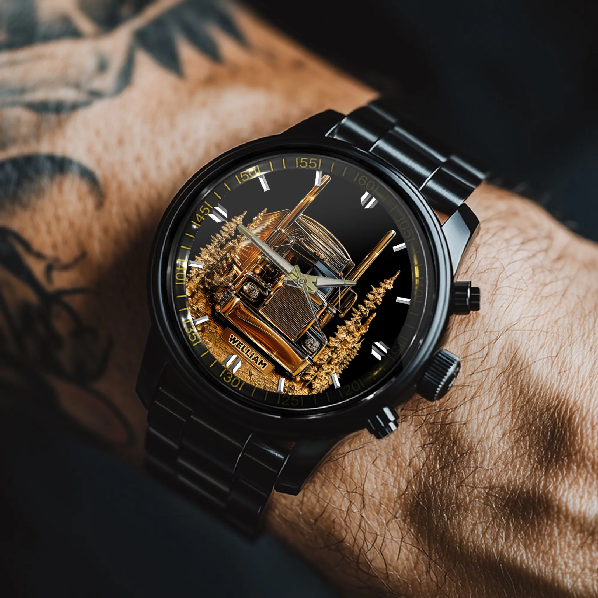 Best Truck Driver Customized Watch - Personalized Name Watch - Memorial Gift for Truck Driver