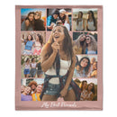 Customized Photo Collage Blanket - Personalized Title and Photos - Birthday Gift