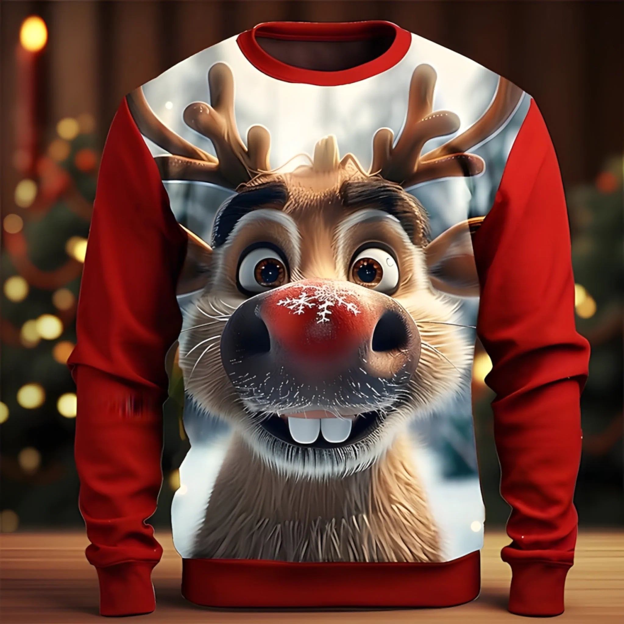 🎄Holiday Smile Reindeer Clothing - Christmas Gift, Party Gift