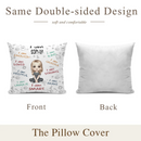 I Am Enough, Loved, Helpful, Unique, Smart - Personalized Cartoon Characters and Name Pillow - Gift for Kids, Children