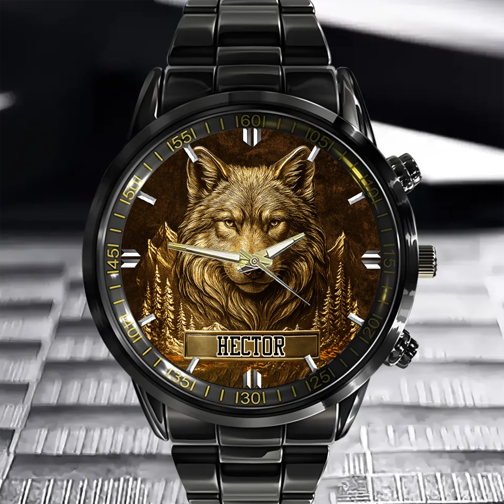 🐺Customized Wolf Watch - Personalized Name - Gift for Wolf Lovers