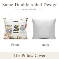 Customized Truck Dinosaurs Kid Alphabet Hug Pillow - Personalized Name And Initial - Gift for kids, Boys