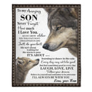 I Love You When Life Tries To Knock You Down Customized Blanket - Personalized Nickname - Gift For Son, Daughter