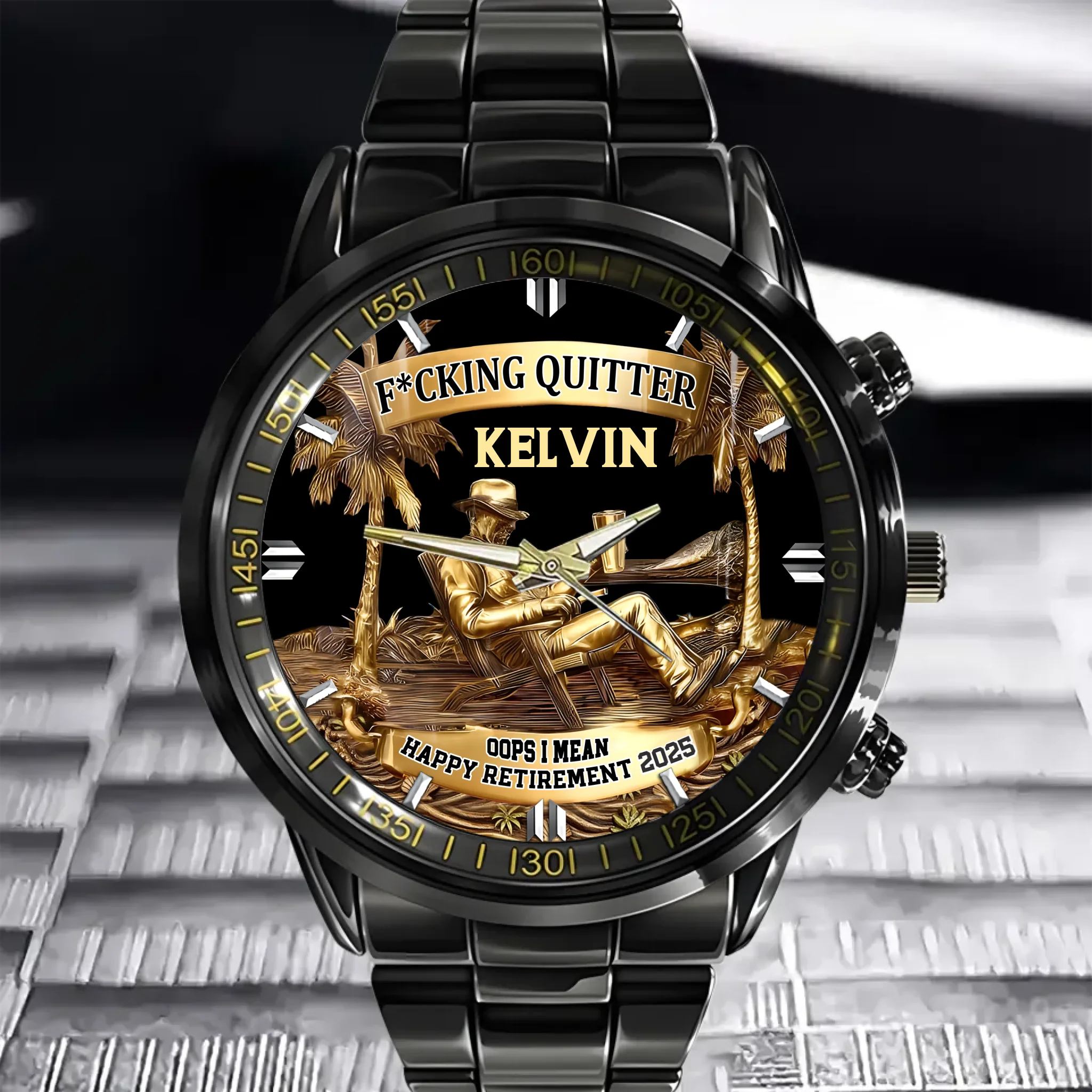 Customized Celebrating Retirement Watch - Personalized Name and Year - Retirement Gifts for Colleagues, Friends