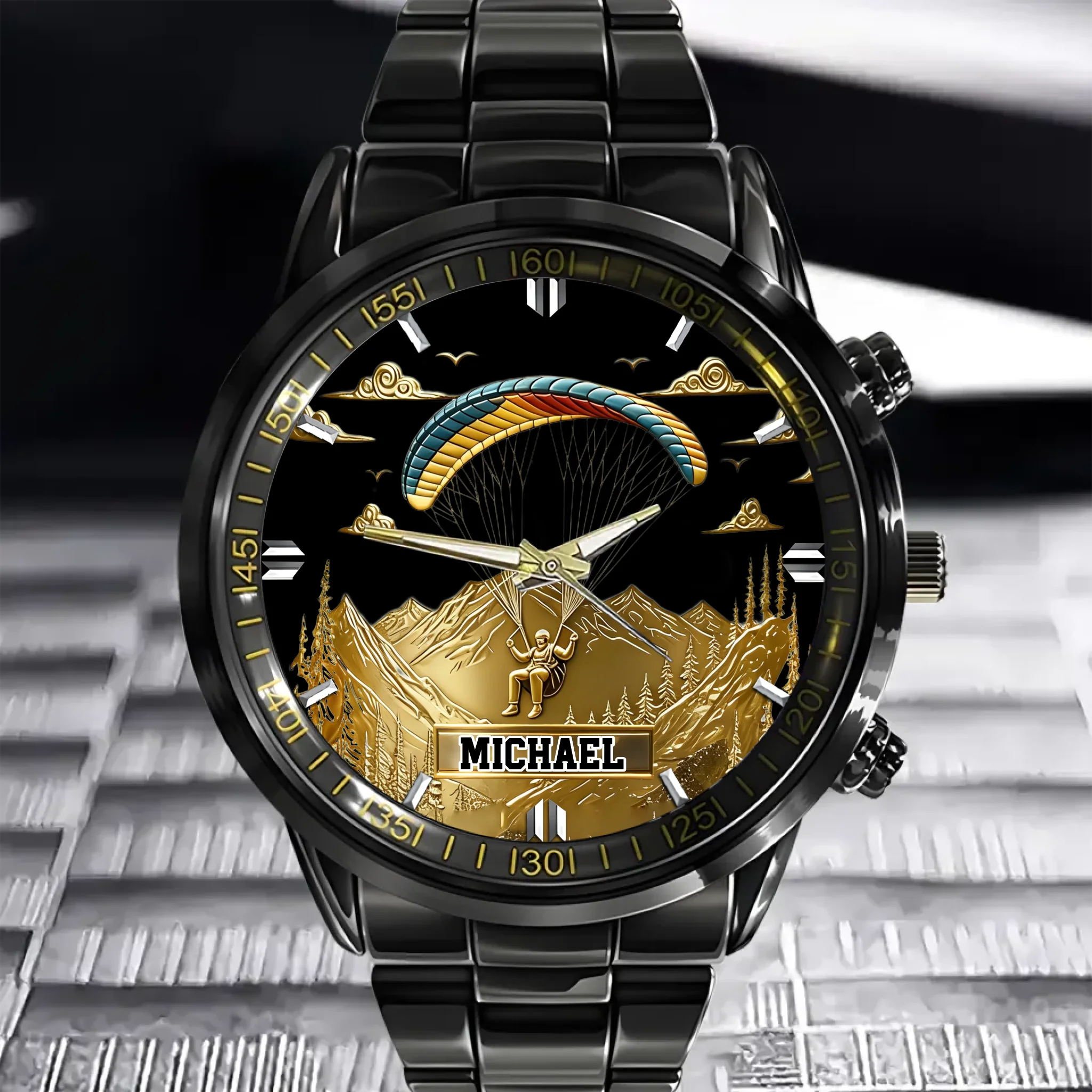 Sky Master Customized Watch - Personalized Name - Gift for Glider Enthusiasts