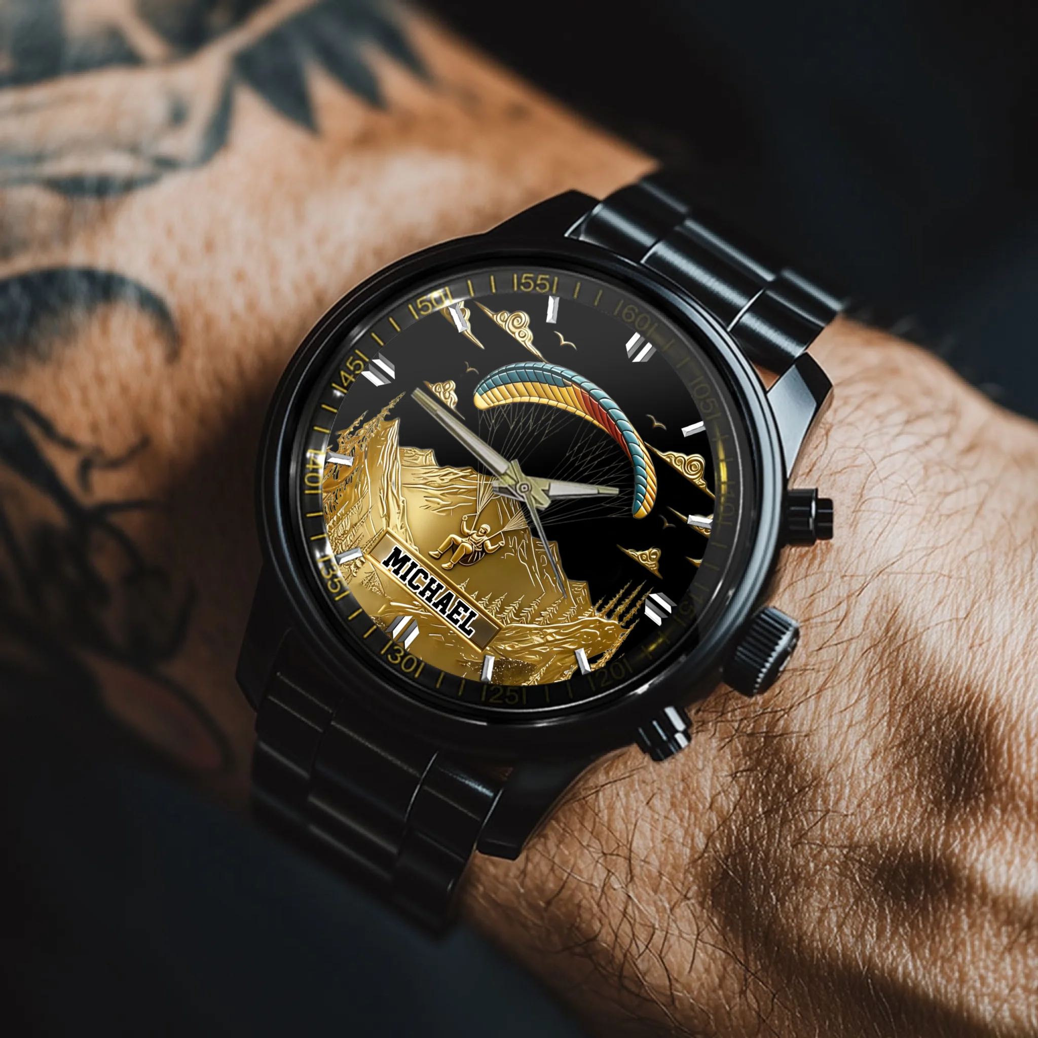 Sky Master Customized Watch - Personalized Name - Gift for Glider Enthusiasts