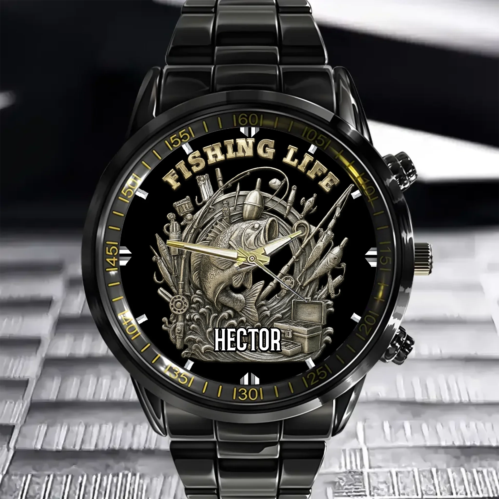 🎣Fishing Life Customized Watch - Personalized Name - Gift For Fishing Enthusiasts