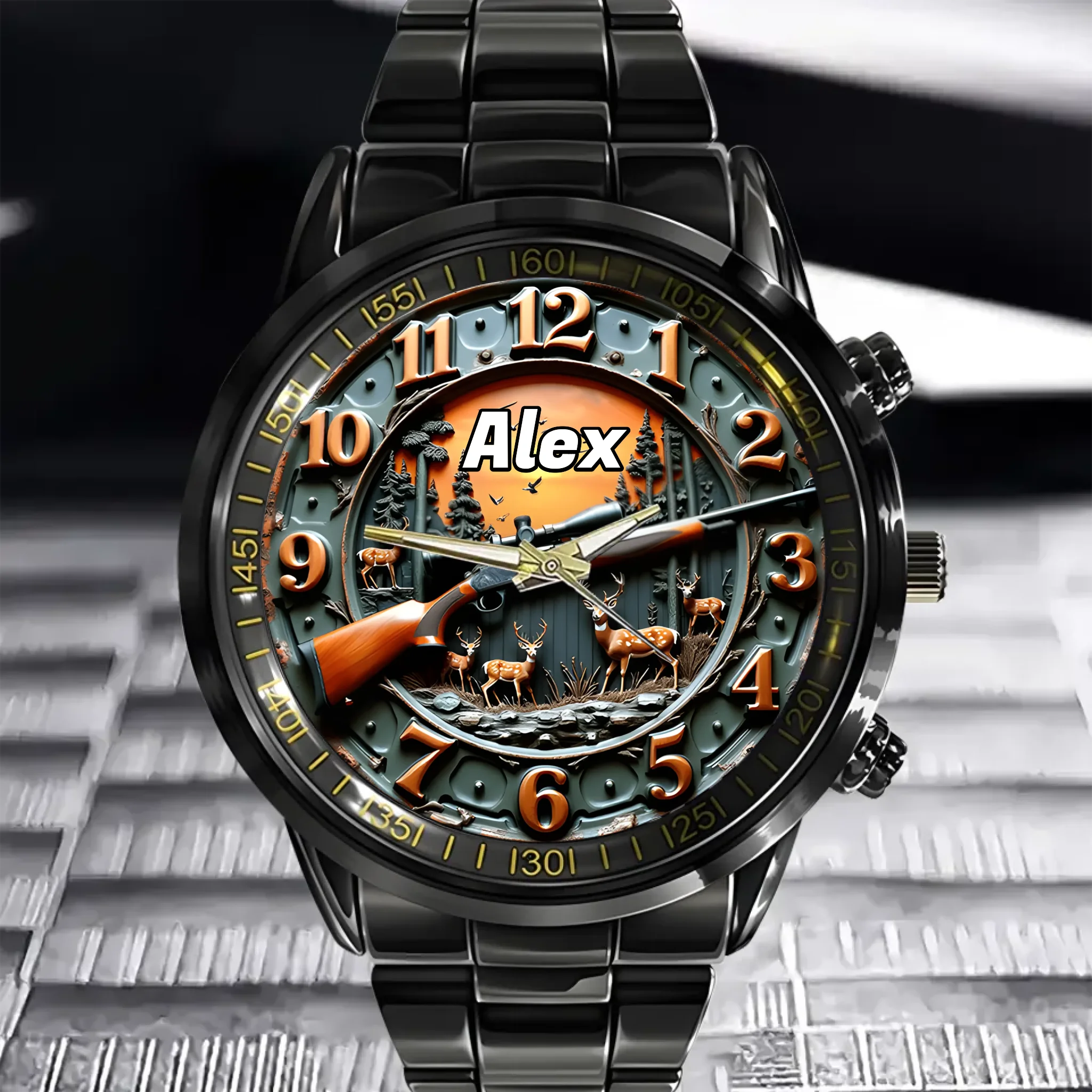 Loving Hunting Customized Watch - Personalized Name - Gift For Hunting Lovers
