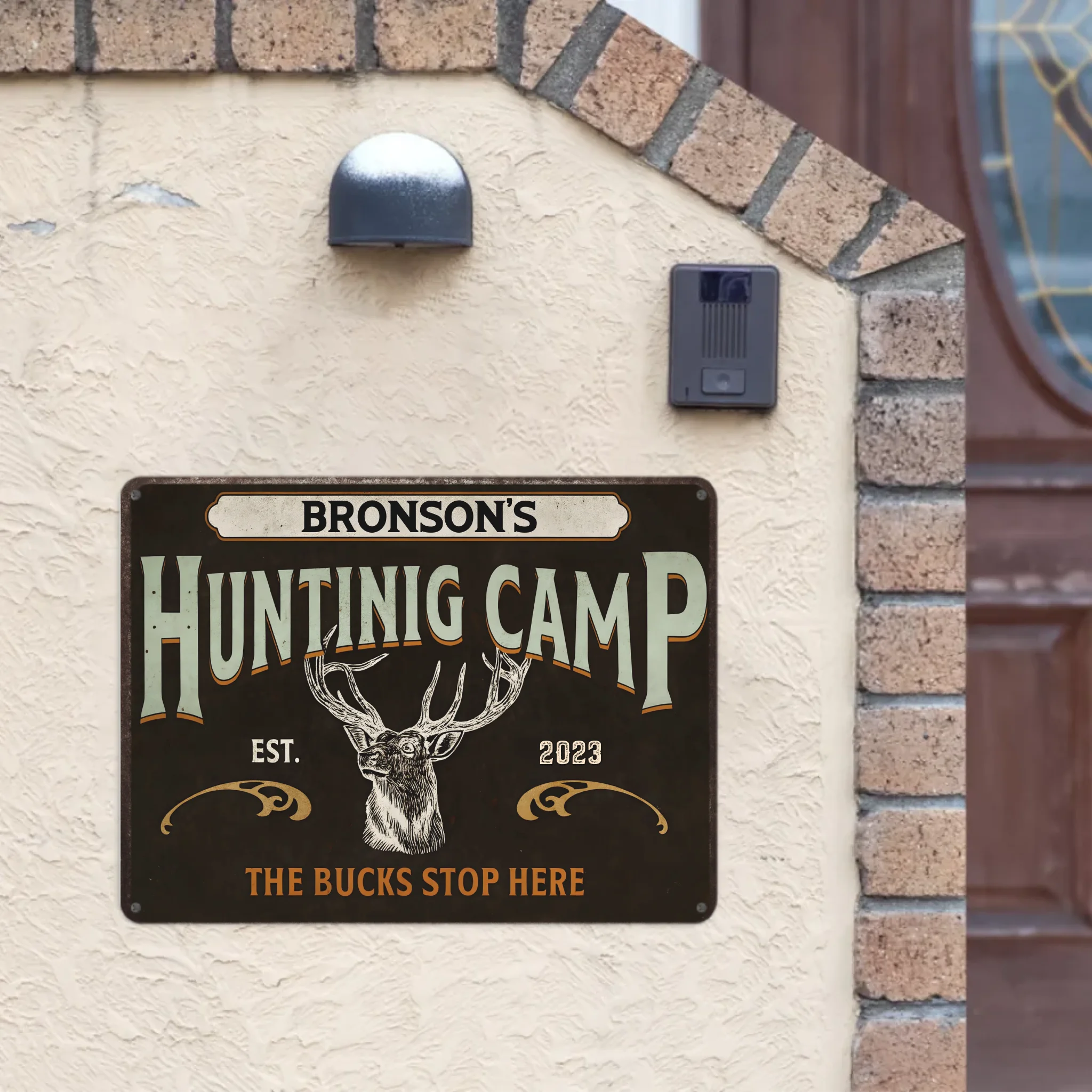 Customized Hunting Decorative Painting - Personalized Title Metal Sign - Special Gifts For Hunters