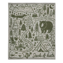 ⛺️Customized Camping Blanket - Personalized Names - Adventure Couple Keepsake