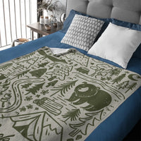 ⛺️Customized Camping Blanket - Personalized Names - Adventure Couple Keepsake