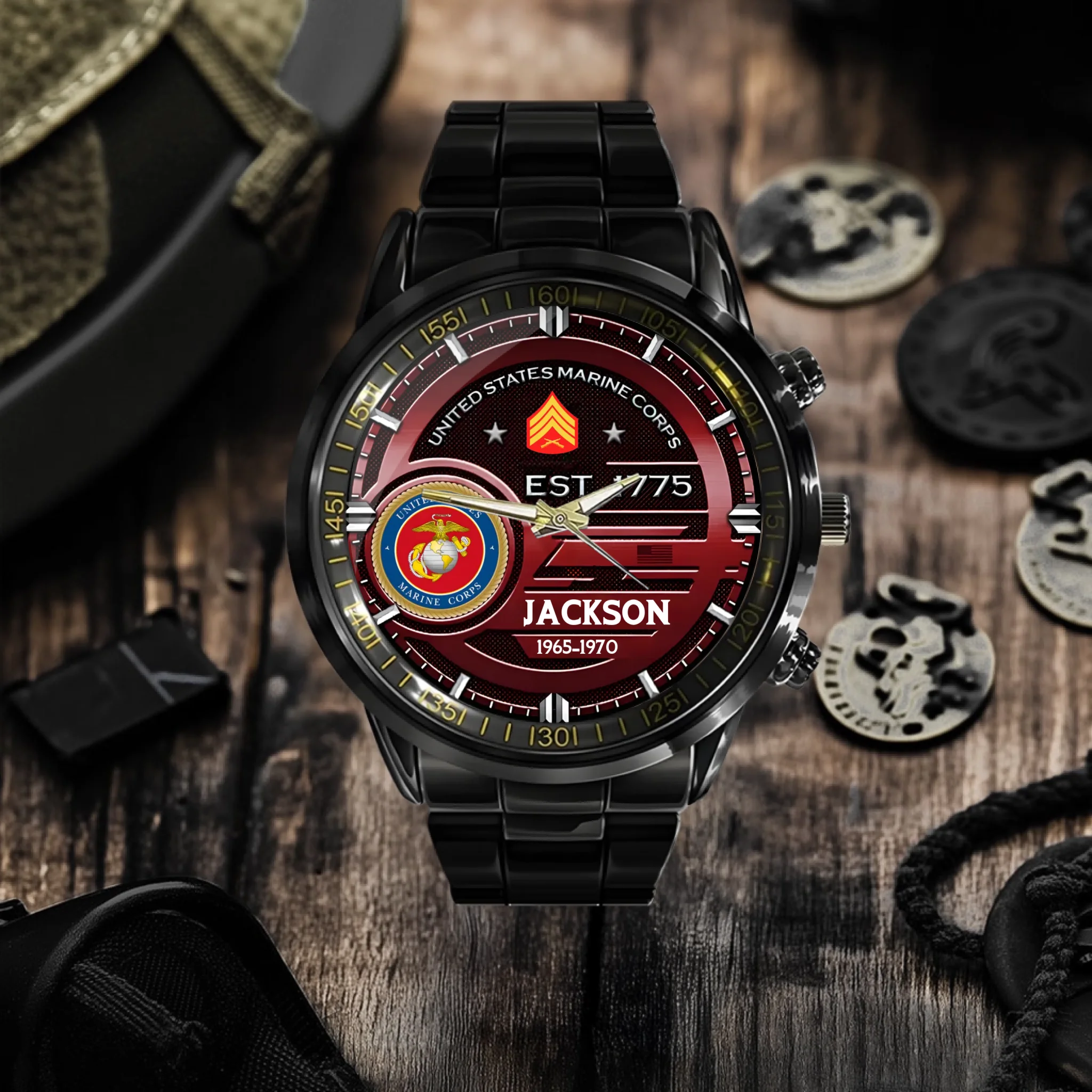 Customized U.S. Military Badge Watches - Gifts for Soldier