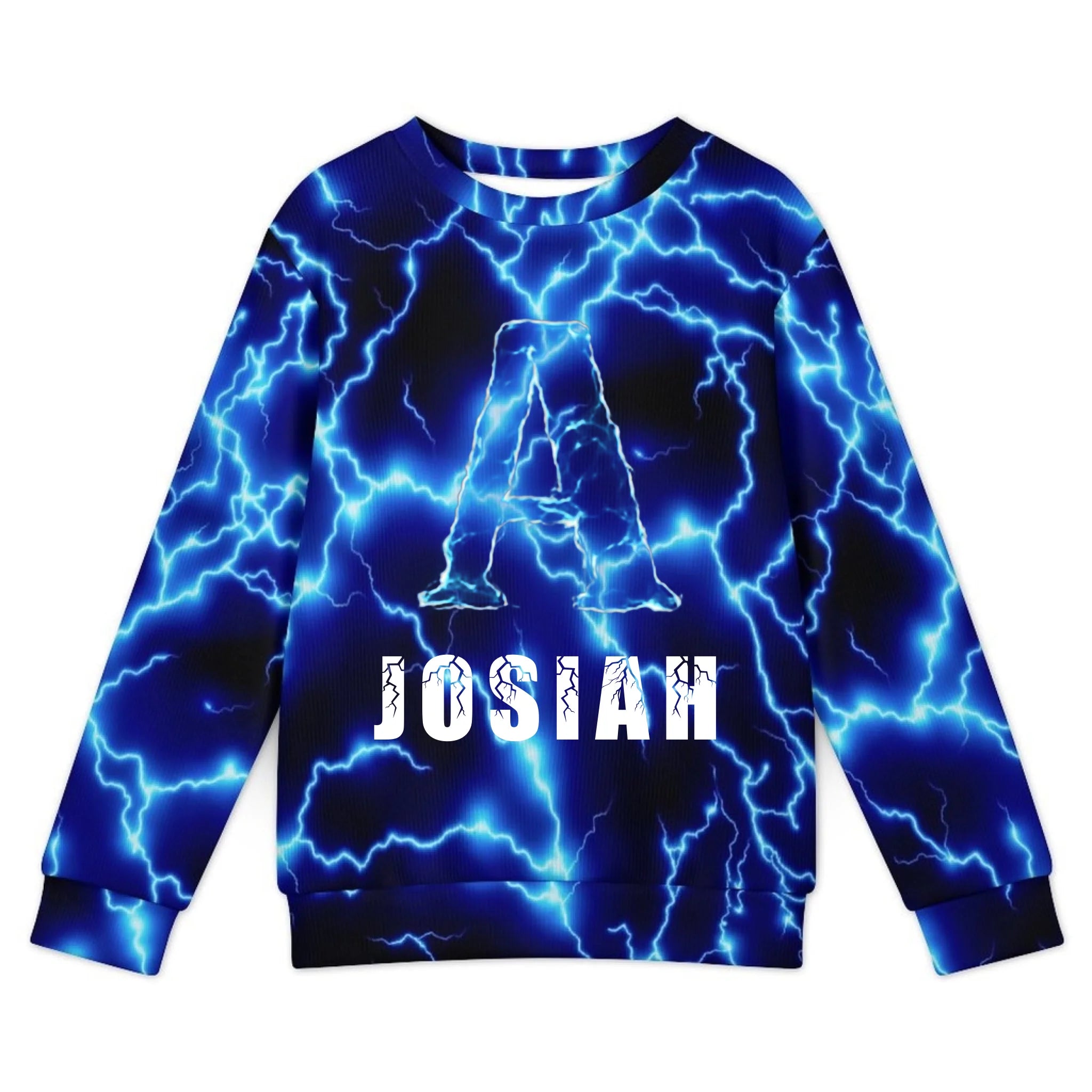 Custom Lightning Hoodie - Personalized Electric Storm Sweatshirt - Gift for Kids