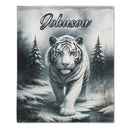 Customized Forest Tiger Blanket - Personalized Name - Gift For Tiger Lovers