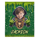 Customized Photo Christmas Blanket - Personalized Photo and Name - Christmas Gift For Kids, Friends