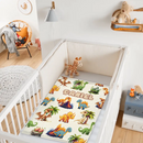 Custom Cartoon Dinosaur Blanket – Personalized Dino Fleece Blanket – Gift for Boys and Girls