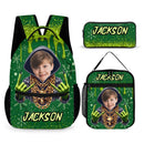 Customized Photo Christmas Backpack - Personalized Photo and Name - Christmas Gift For Kids, Children