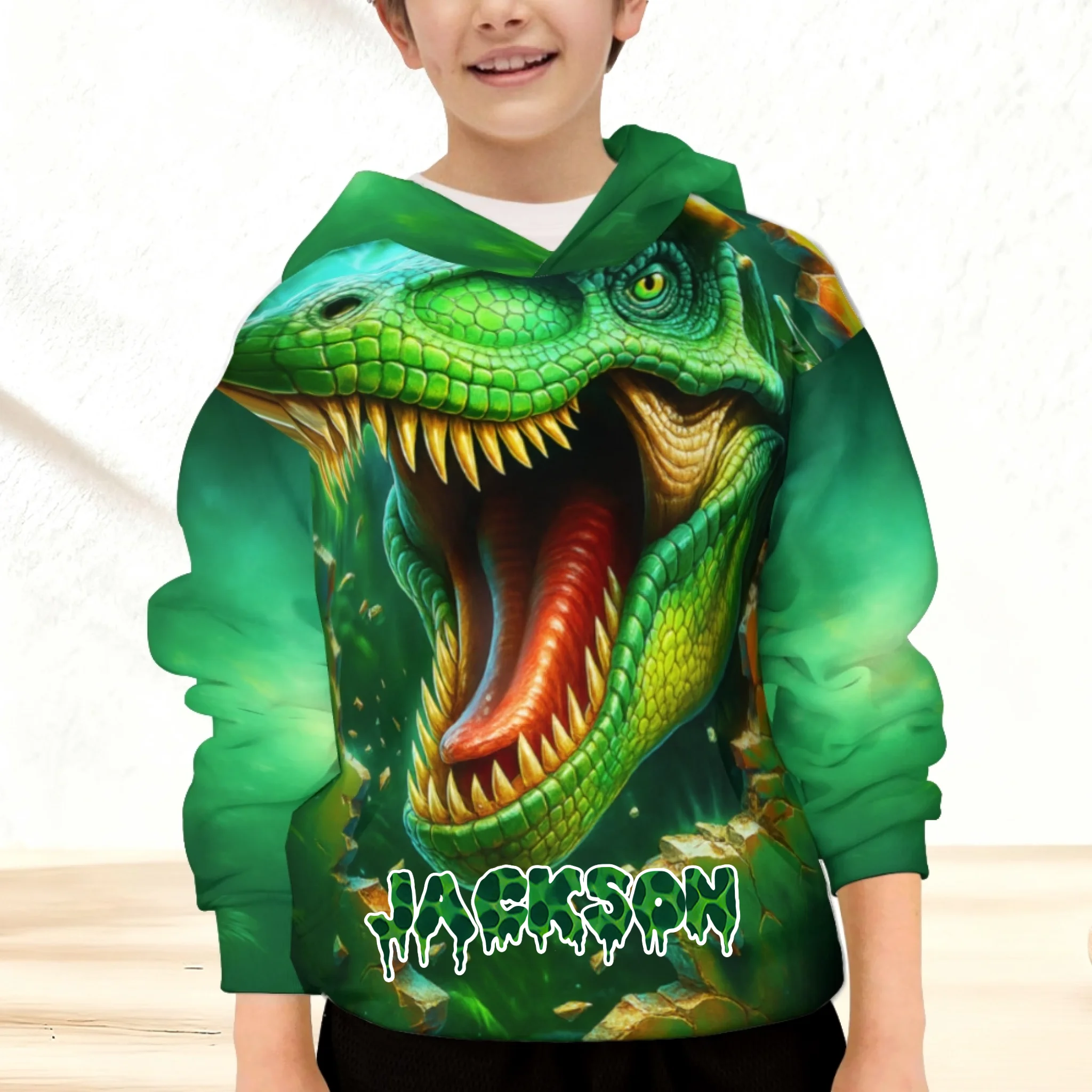 🦖Dinosaur Theme Customized Clothing - Personalized Name - Gift for Kids, Children