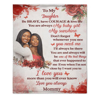 ❤️My Baby Girl My Sunshine Customized Letter Blanket – Personalized Photo and Title – Gift for Girl, Daughter