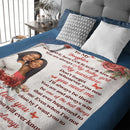 ❤️My Baby Girl My Sunshine Customized Letter Blanket – Personalized Photo and Title – Gift for Girl, Daughter