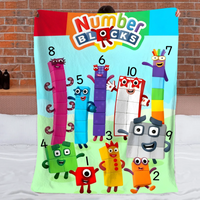 Number Blocks Blanket – Fun Counting Blanket for Kids – Educational Gift for Boys & Girls
