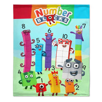 Number Blocks Blanket – Fun Counting Blanket for Kids – Educational Gift for Boys & Girls