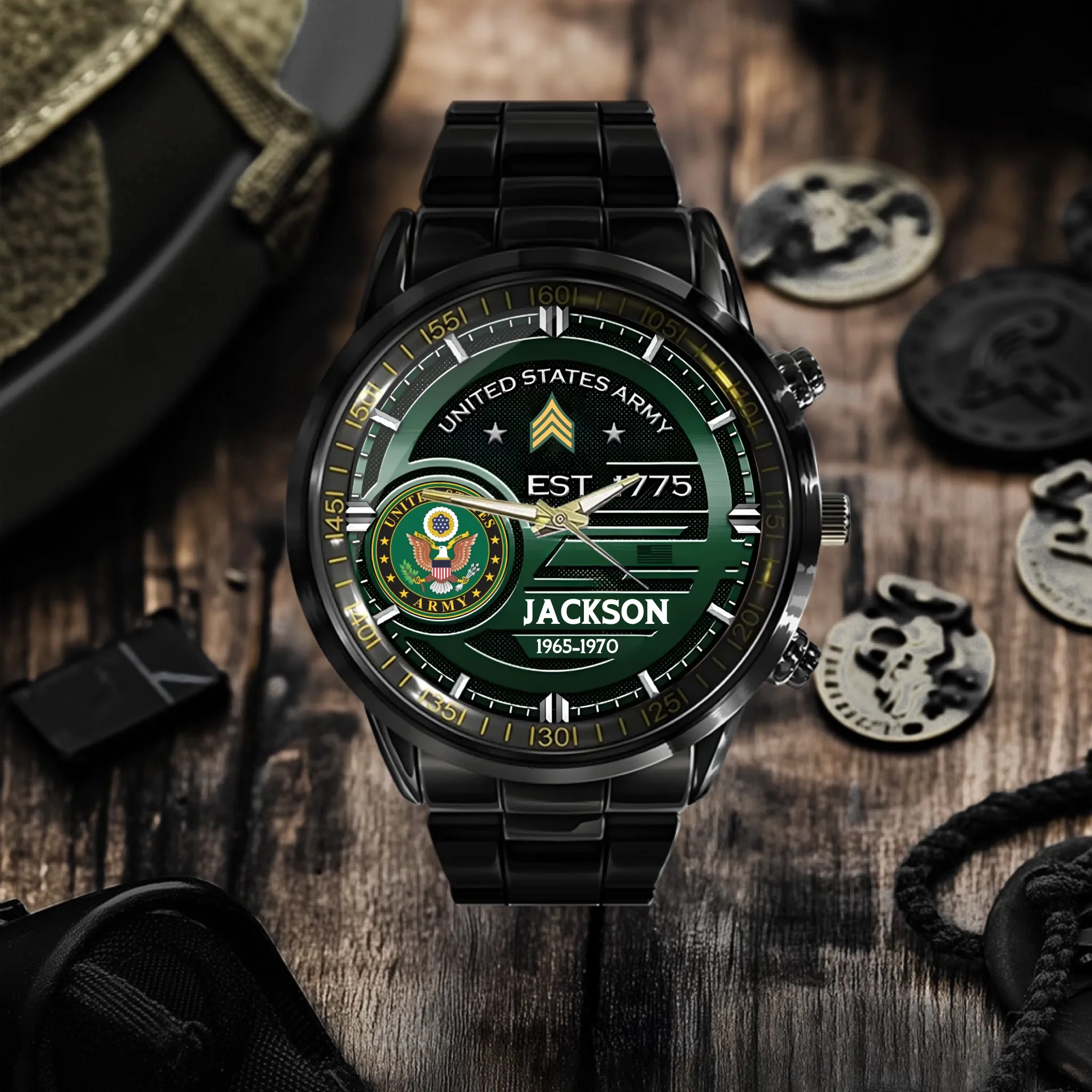 Customized U.S. Military Badge Watches - Gifts for Soldier