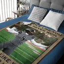 Practice Like You've Never Won Customized Blanket - Personalized Unload Photo Flannel Blanket  - Gift For Sports Players, Inspiring Sports Decor