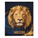 Custom Lion Blanket – Personalized Safari Lion Throw