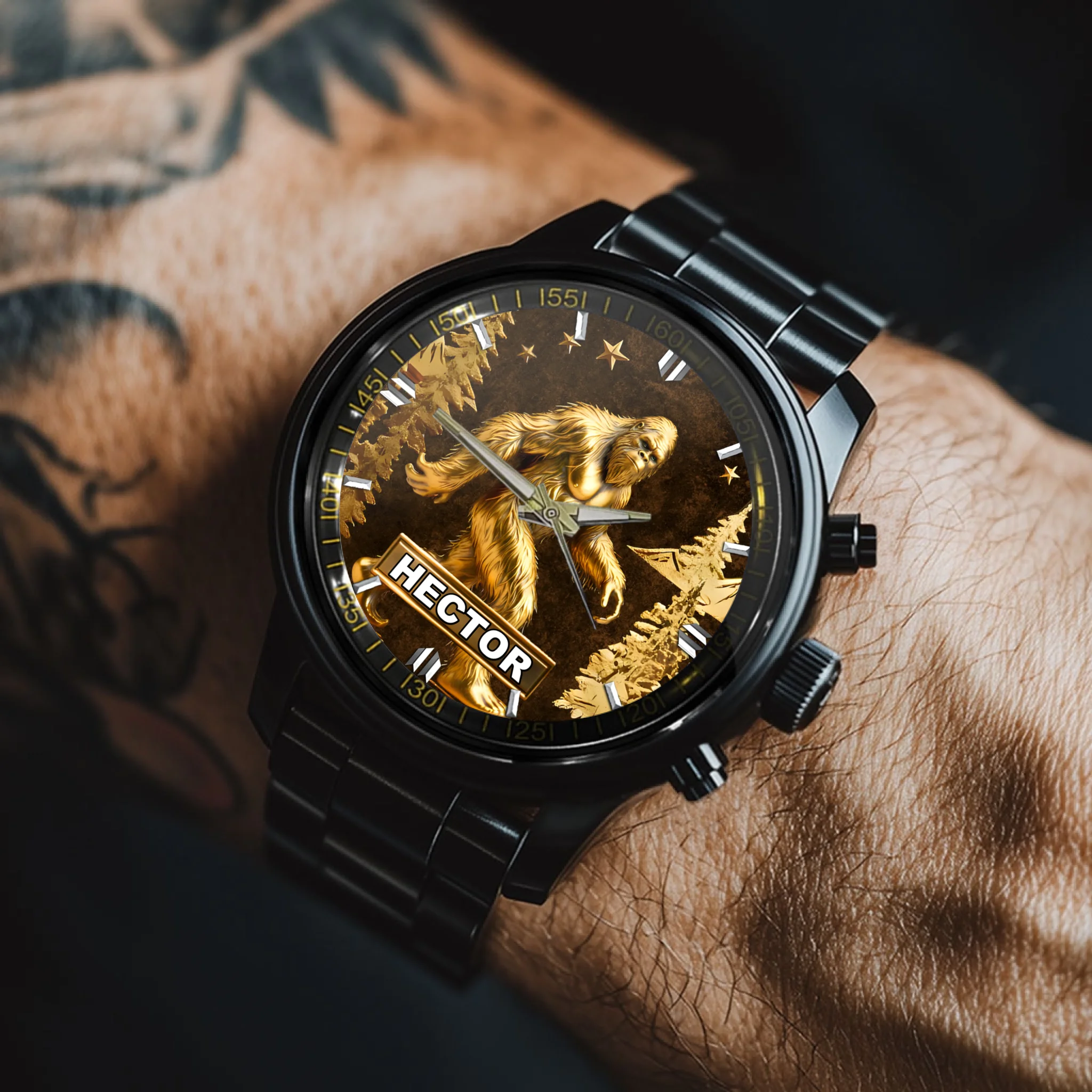 Custom Jolly Sasquatch Watch - Personalized Name - Gift for Bigfoot Seekers