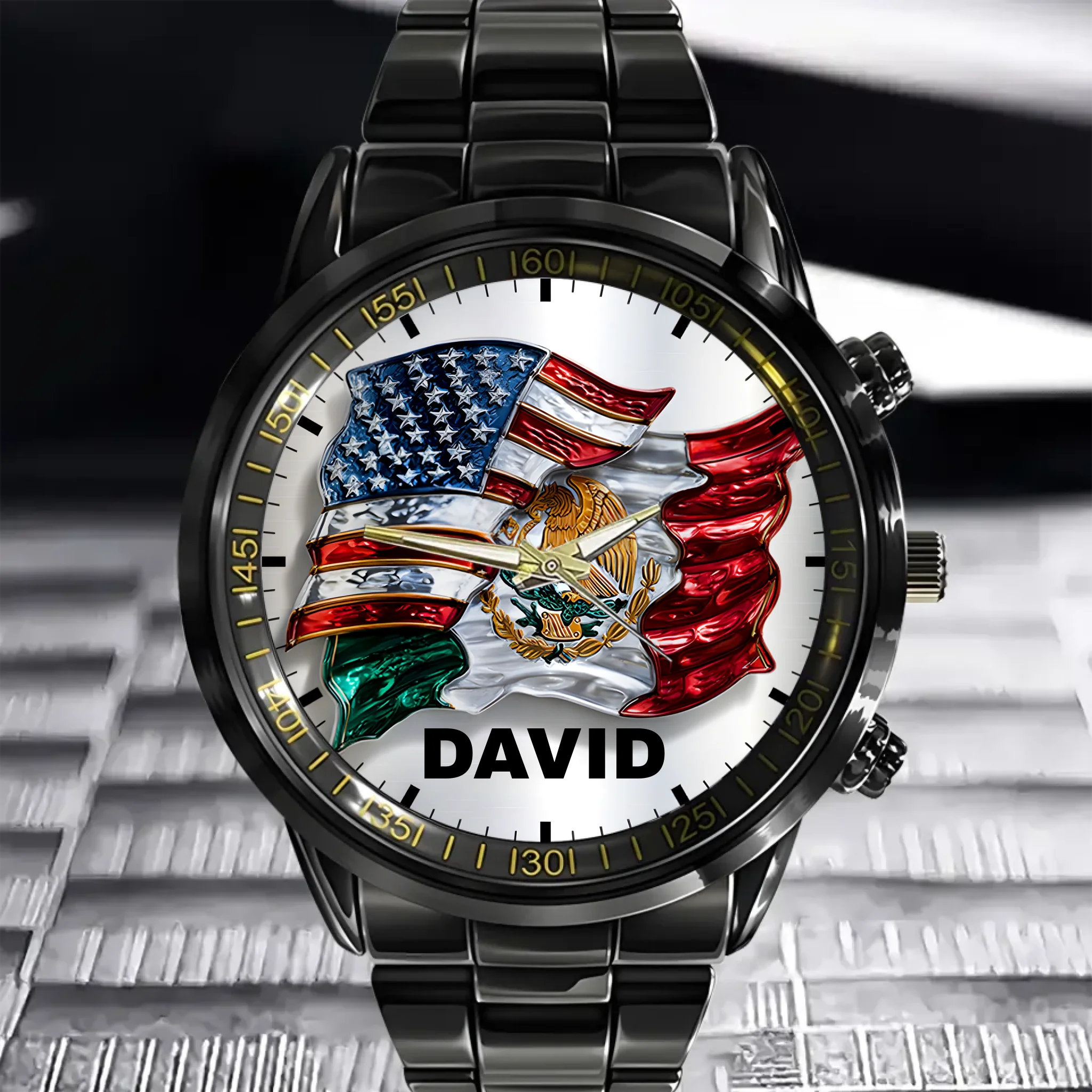 My Roots, My Timepiece  Customized Watch – Personalized Name - Gift For Expats, Friends