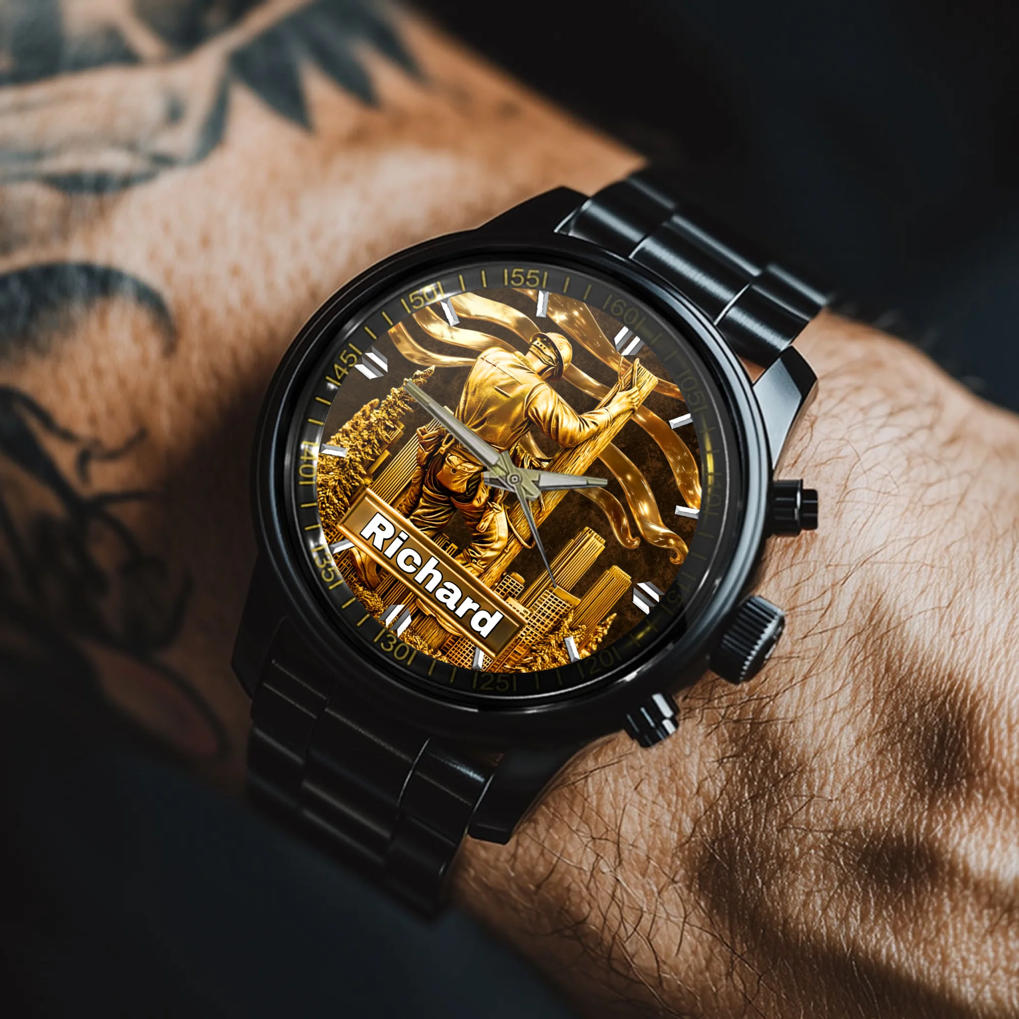 Lineworker Pride Customized Watch – Personalized Name - Gift For Lineworkers