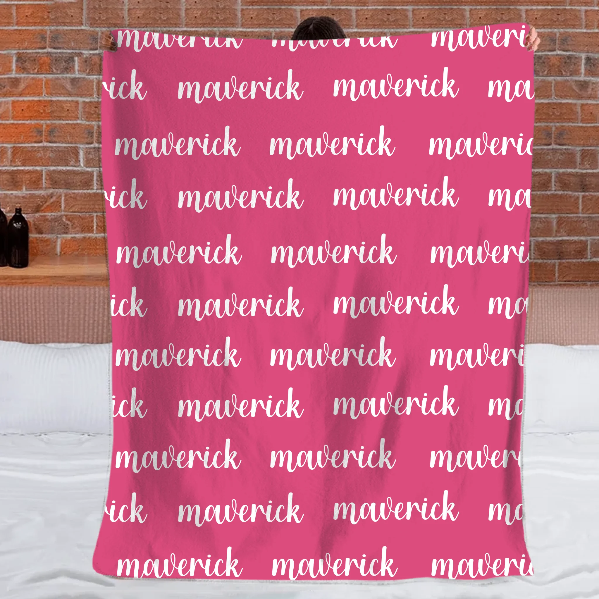 Personalized Name Custom Blanket for Baby, Kids, Youth Or Adult