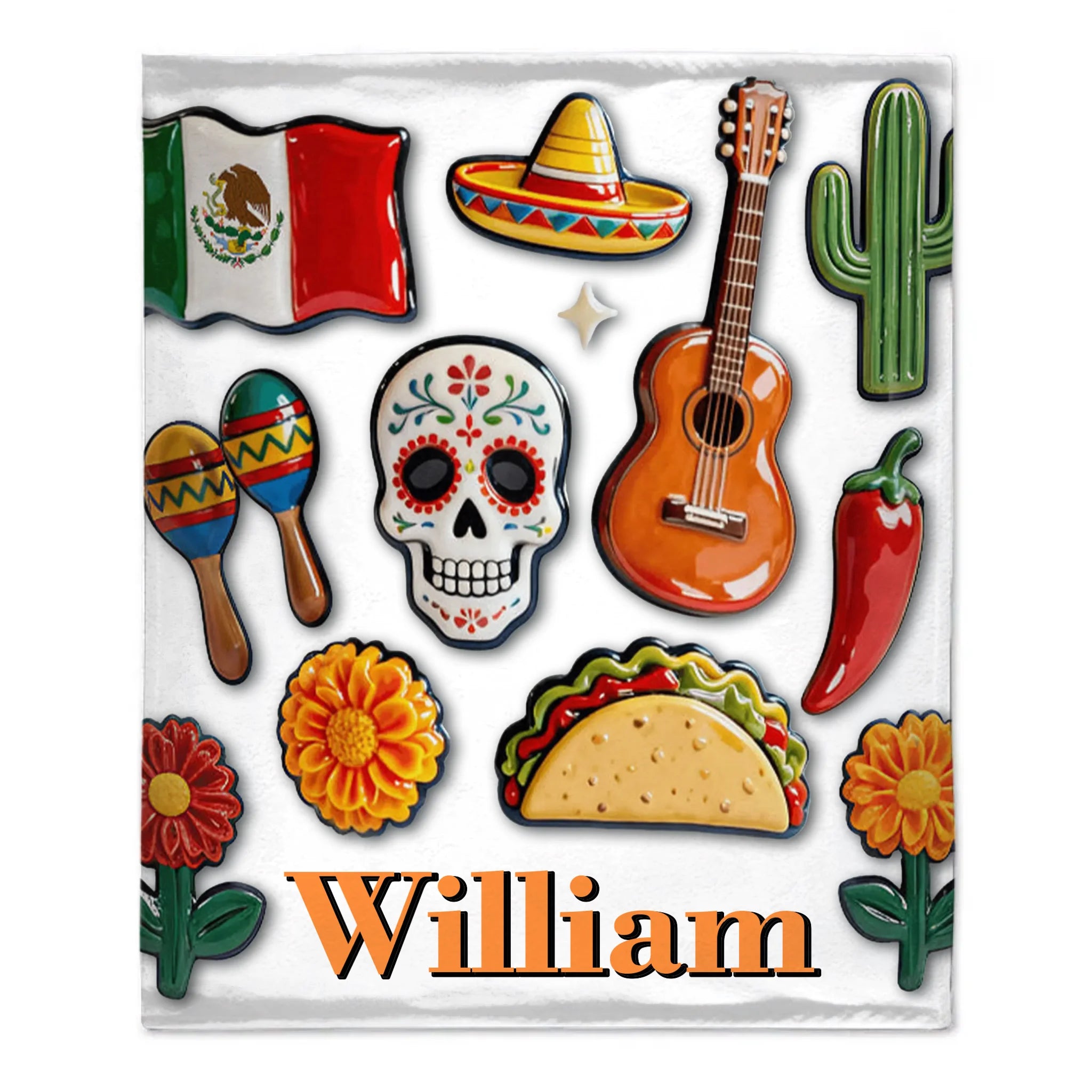 Proud To Be Mexican Customized Blanket – Personalized Name – Gifts For Expats, Friends