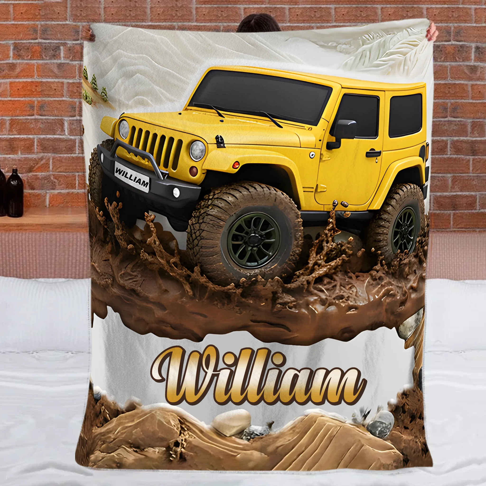 Off-road Customized Blanket - Personalized Name - Gift For Off-road Lovers, Friends
