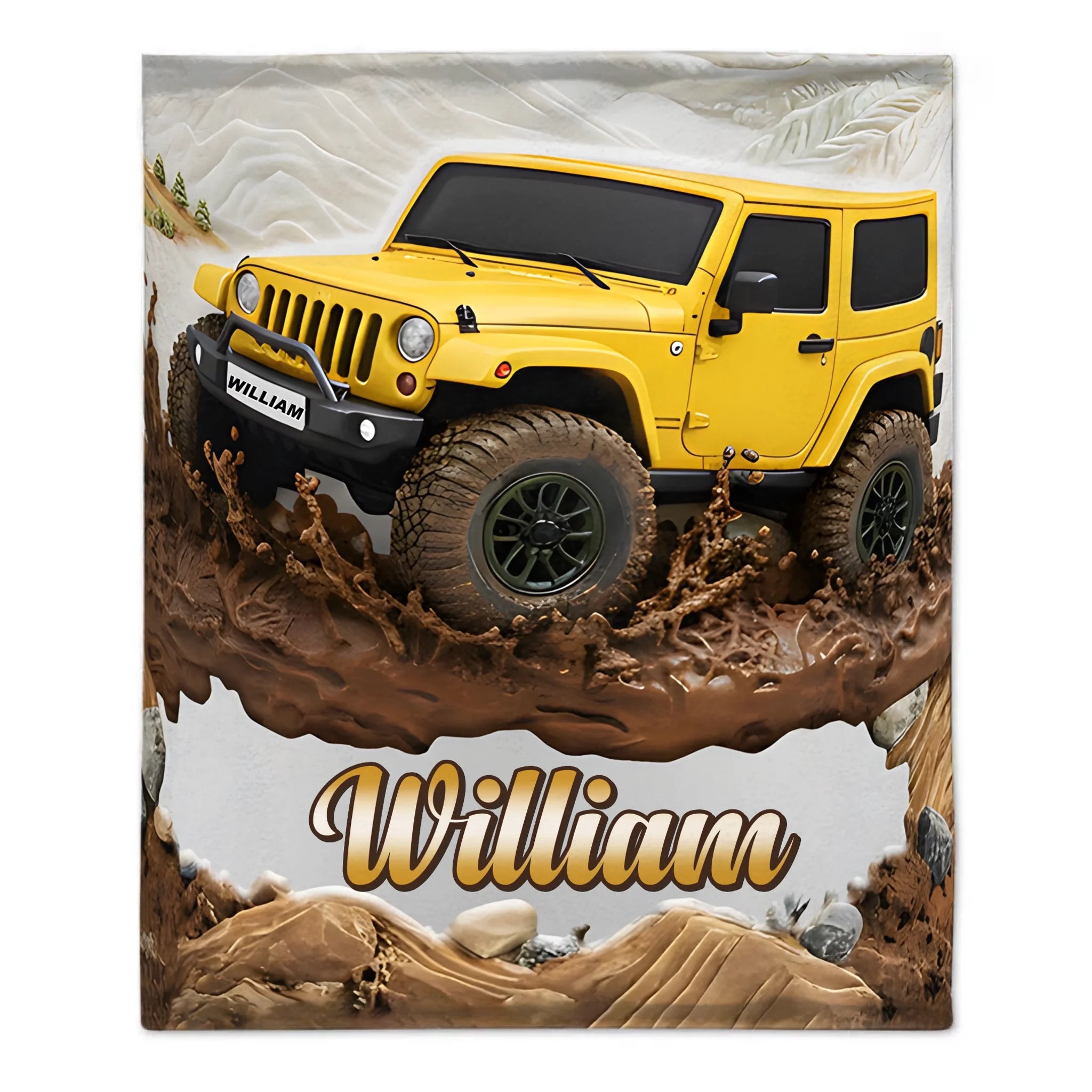 Off-road Customized Blanket - Personalized Name - Gift For Off-road Lovers, Friends
