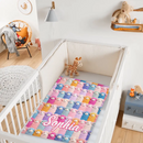 Colored Sheep Custom Blanket - Personalized Name - Gift For Sheep Lover