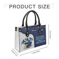 In A World Of Book Worms Be A Book Dragon - Personalized Name Tote Bag - Gift For Book Lovers