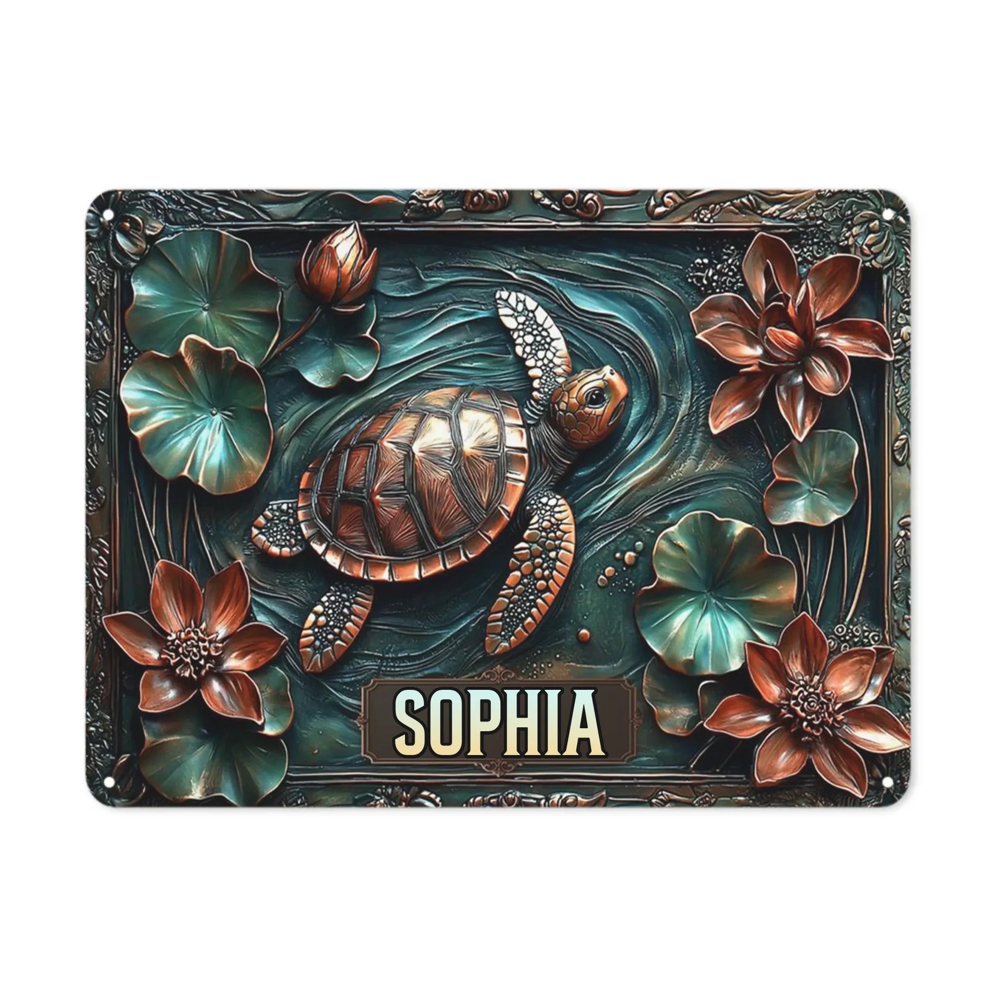 My Beautiful Garden Stunning Lily Pond - Personalized Metal Sign - Garden Decoration Gift