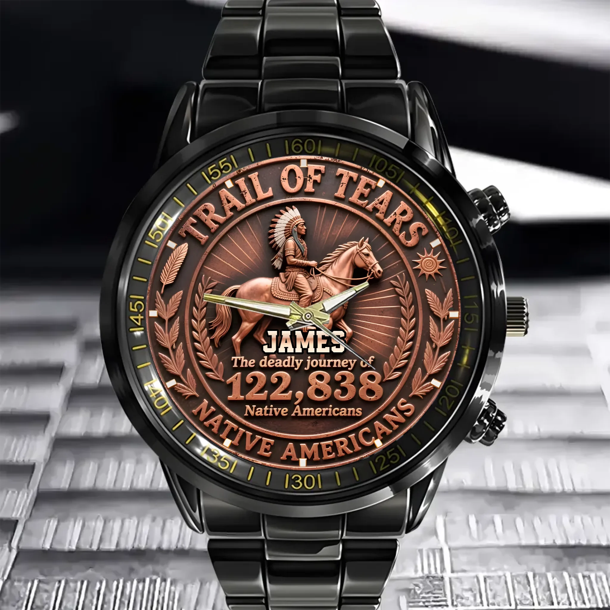 TRAIL OF TEARS Customized Watch - Personalized Name - Gifts For History & Native Culture Lovers
