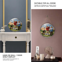 Grumpy Old Man Golf Club Customized Wooden Doorplates - Personalized Name - Gift For Golf Enthusiasts