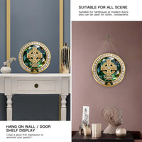 Irish Celtic Cross Customized Wooden Doorplates - Personalized Name Door Sign - Gift For Irish Lovers & Family