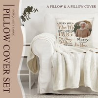 When You Miss Me Have No Fear Customized Pillows - Personalized Photo And Name - Gifts That Preserve Memories