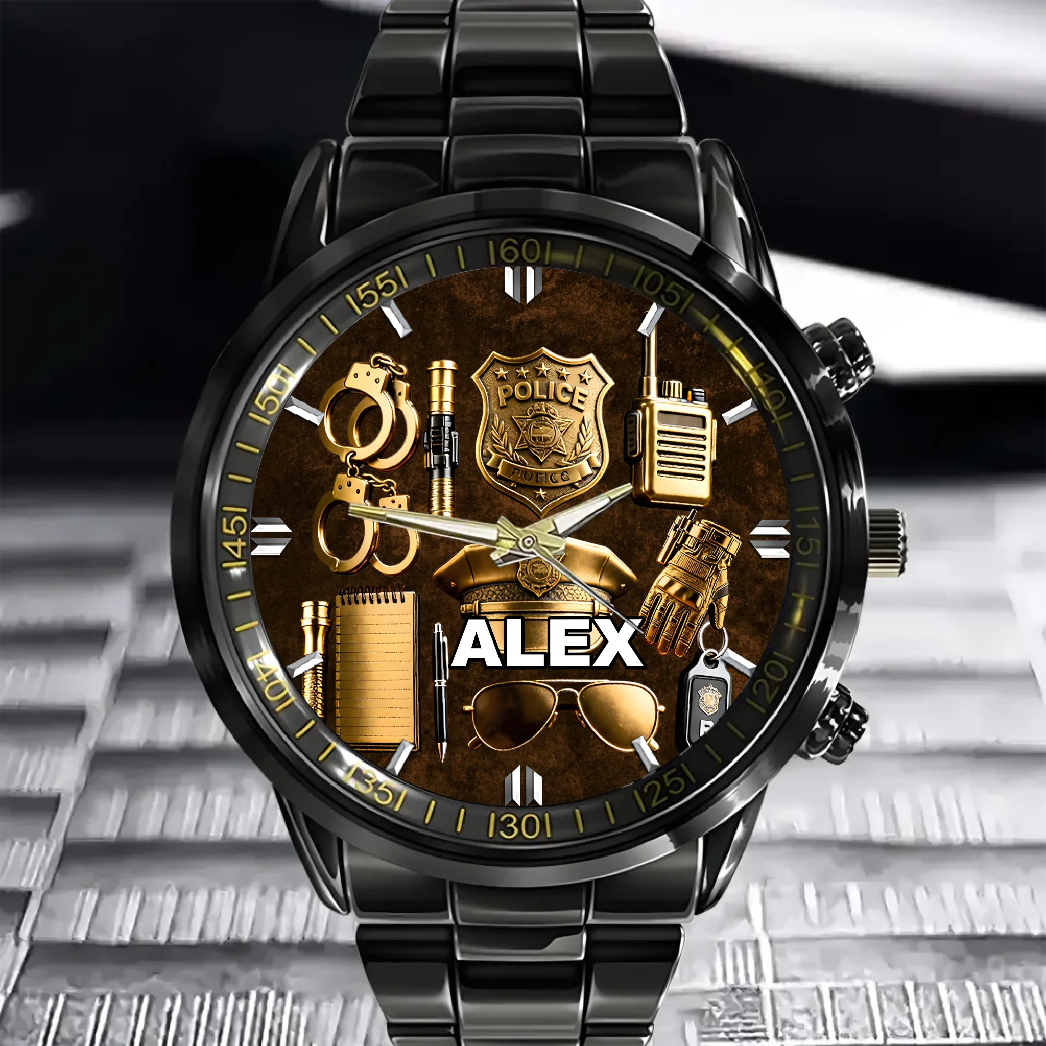 👮Customized Police Officer Watch - Personalized Name - Gift For Police Officers