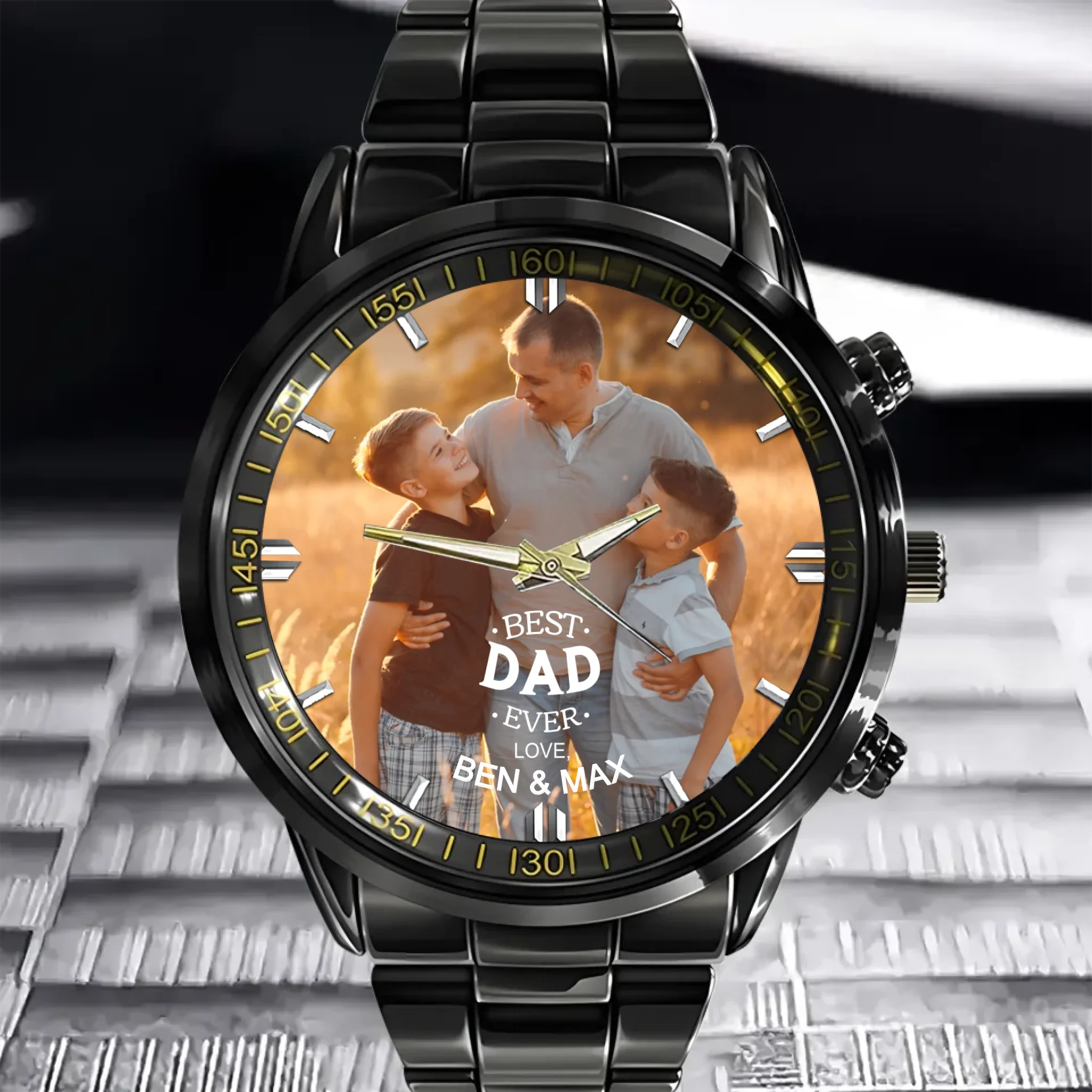 Best Dad Ever - Personalized Photo Watch