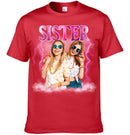 Customized SISTERS Photo Clothing - Personalized Title And Photo Shirt - Gift for Best Friends & Sisters