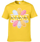 Colorful Patchwork Daisy Customized Nana Clothing - Personalized Nickname And Names - Grandma Gift with Grandkids Names