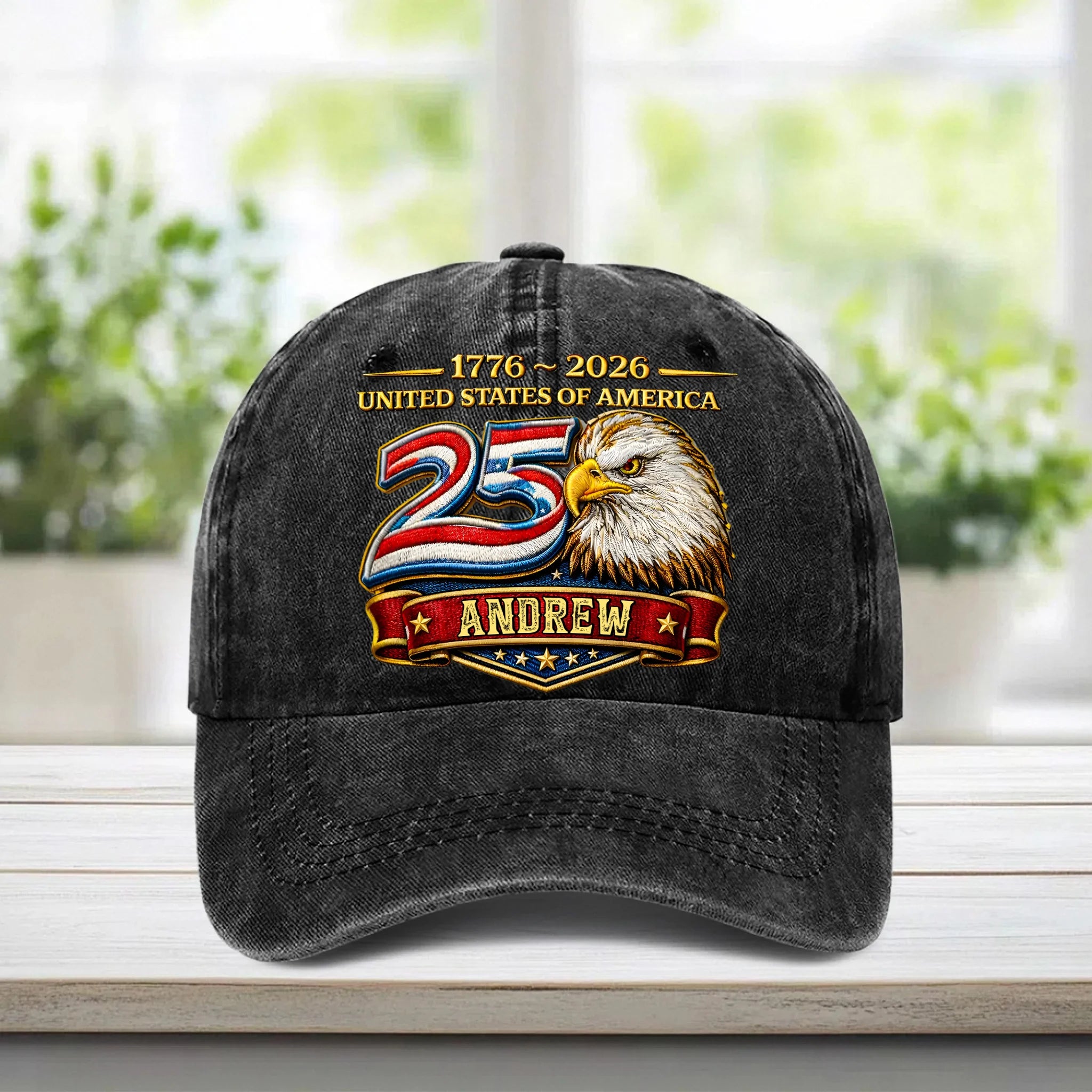 Proud Of Being American Customized Cap - Personalized Name - Gift For Soldiers, Patriots